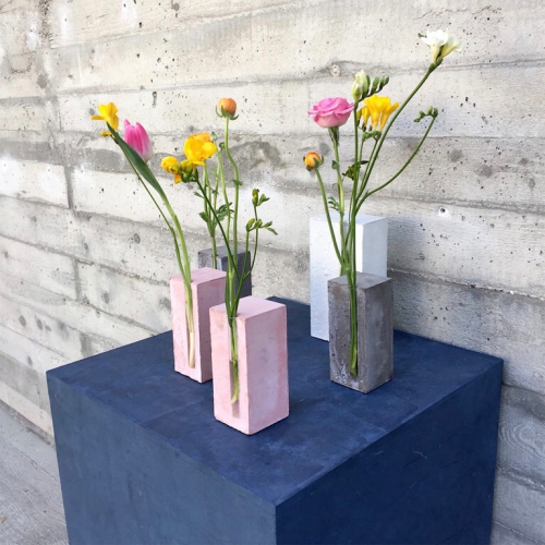 Quadratische Betondeko schöne Vasen