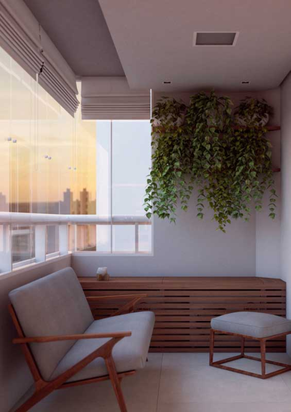 Balkon-Sofa - kleine Möbel - Kombination