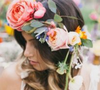 Brautfrisur mit Blumen: 70 Hochzeitsfrisuren mit echten Blumen als Haarschmuck