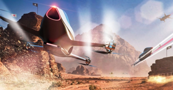 Rennen mit fliegenden Autos werden 2020 Realität sci fi videospiele speeder real