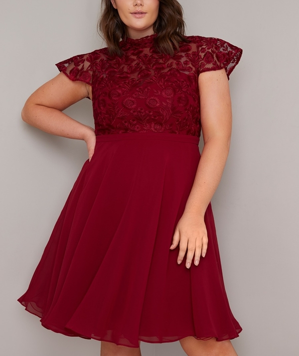 schönes rotes Kleid - Maxikleider