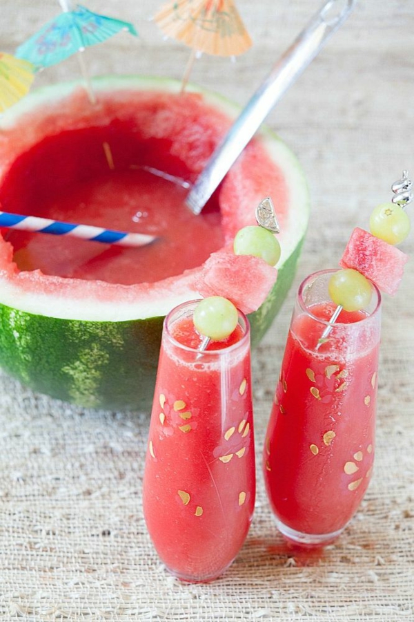 Mocktail Rezepte alkoholfreie Cocktails Rezepte Virgin Watermelon Margarita