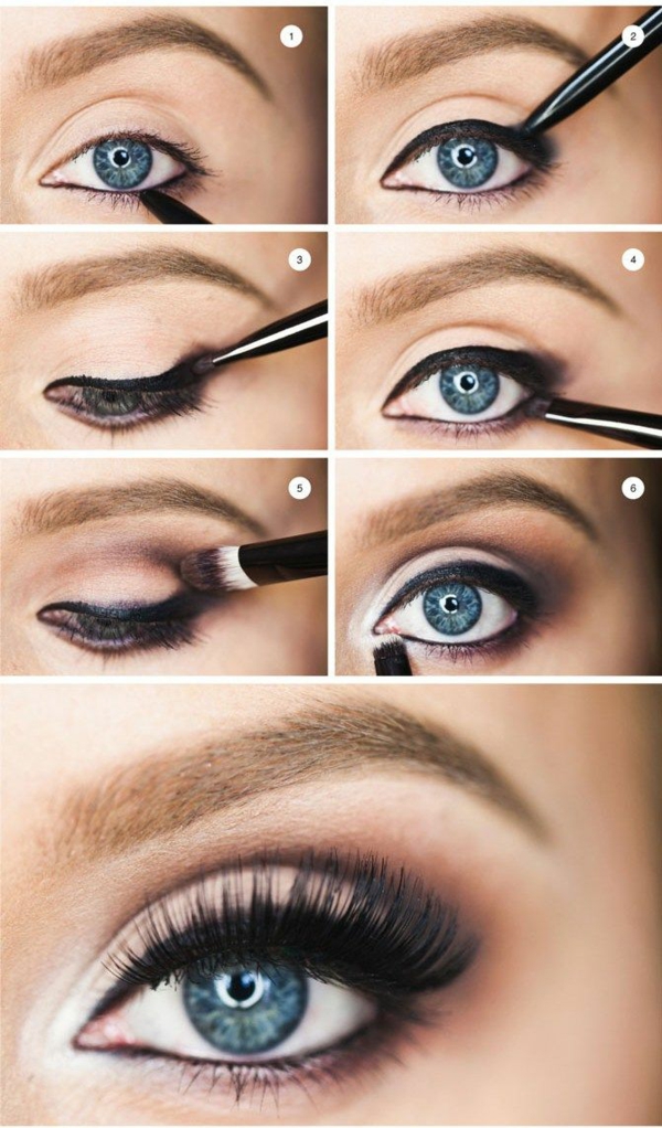 Blaue Augen Betonen Schminken - Make Up Für Blaue Augen - Look für