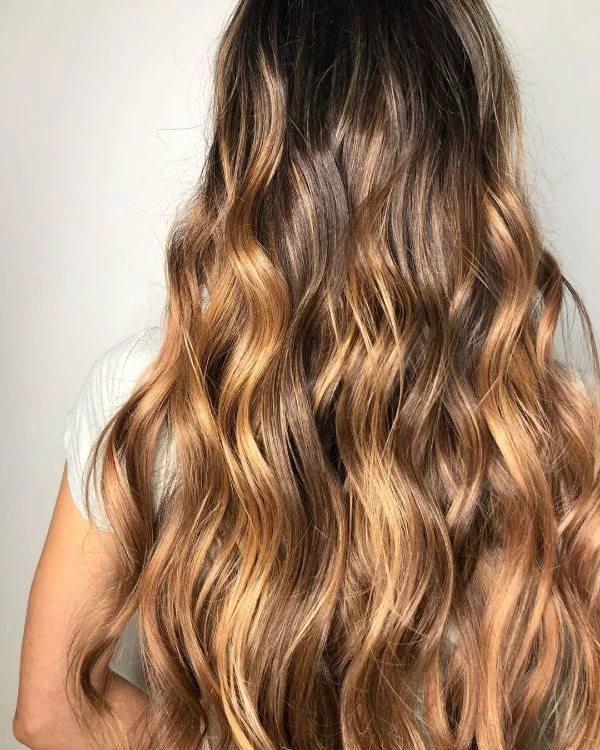 toffee blond ombre ideen