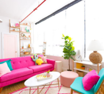 33 Farbenfrohe Dekoideen fürs Wohnzimmer für mehr sommerlichen Charme zuhause