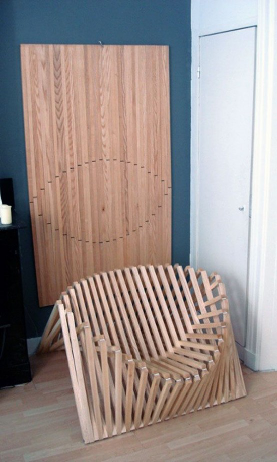 Klapptisch clevere Ideen für klappbare Möbelstücke Stuhl Sessel selber bauen interessante Designidee