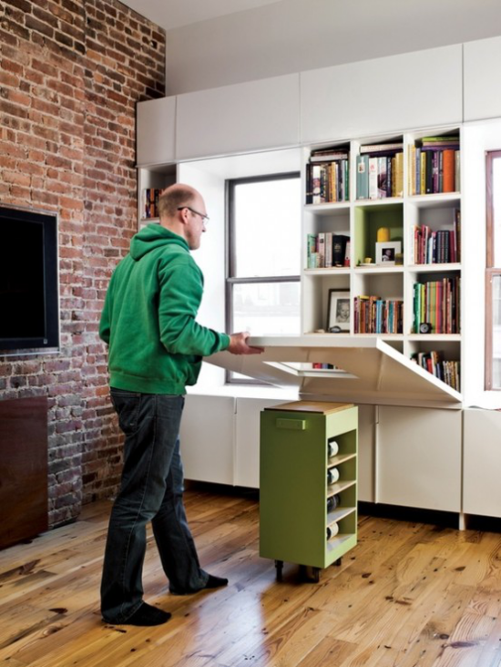 Klapptisch clevere Ideen für klappbare Möbelstücke selber bauen als Homeoffice benutzen