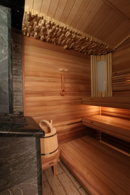 Sauna aus Holz klassisches Design saunieren zuhause ist gesund