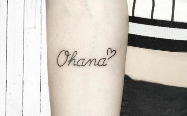 Ohana Tattoo Mit Herz