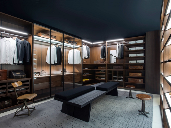 Ankleidezimmer für Männer schick und stilvoll garderobe