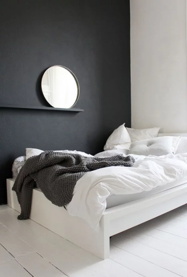 Schlafzimmer minimalistisch einrichten kein Fernseher keine modernen Devices