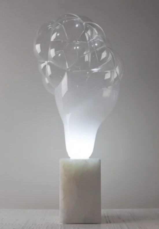 Tischlampen ausgefallen futuristisch und fantasievoll designte Lampe wie Blasen