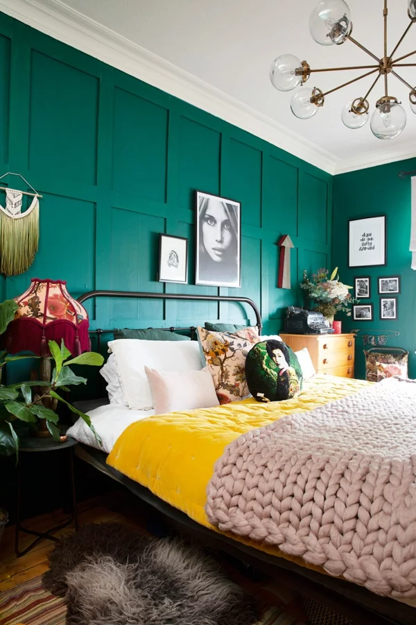 Wandgestaltung Schlafzimmer Wandfarben