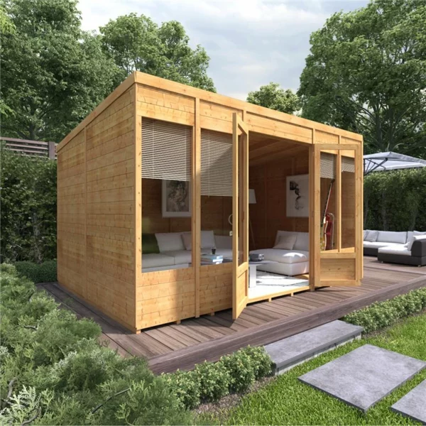 Warum in ein Gartenhaus aus Holz investieren Entspannungsecke