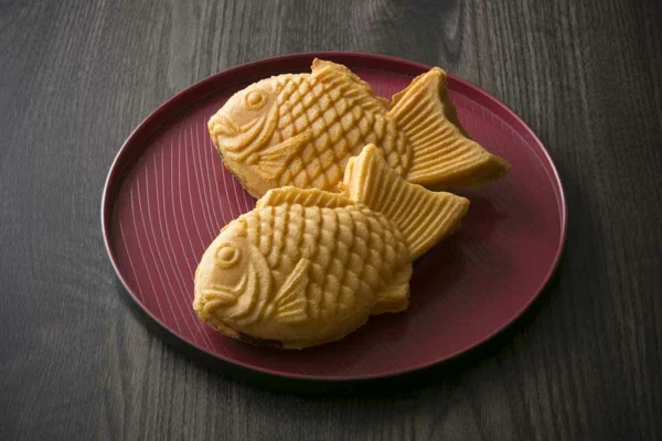 taiyaki traditionelle japanische süßigkeiten fisch form