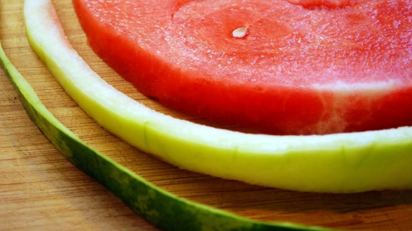 wessermelonen schale verwerten zubereiten