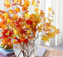 Schöne Deko Ideen mit Herbstblättern, Blumen und Co.