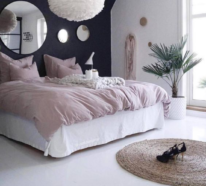 Erstaunliche Schlafzimmer Ideen in Rosa und Schwarz