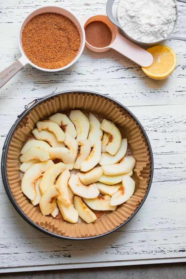 Veganer Apfelkuchen Rezept Zubereitung