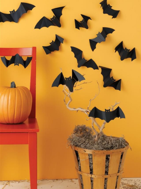 Fledermaus basteln mit Kindern zu Halloween – 50 bezaubernde Ideen und 