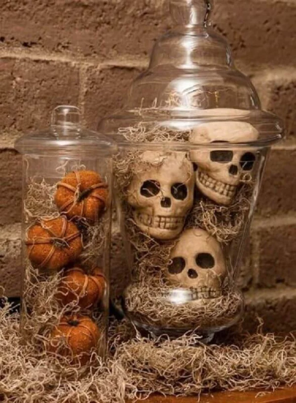 Halloween Deko Bastelideen im Glas