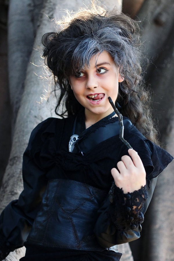 Zauberstab basteln mit Kindern zu Halloween oder Fasching – Ideen und Anleitungen Bellatrix cosplay harry potter bösewicht