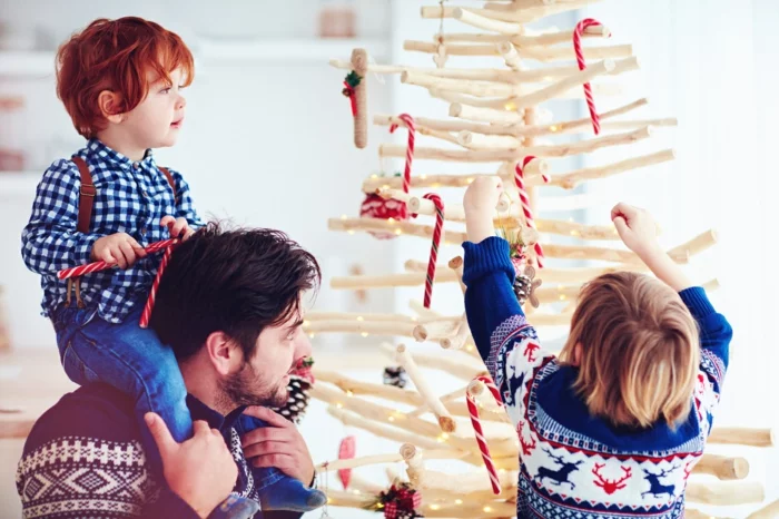 basteln mit 2jährigen weihnachtsgeschenke basteln diy ideen weihnachtsbaum