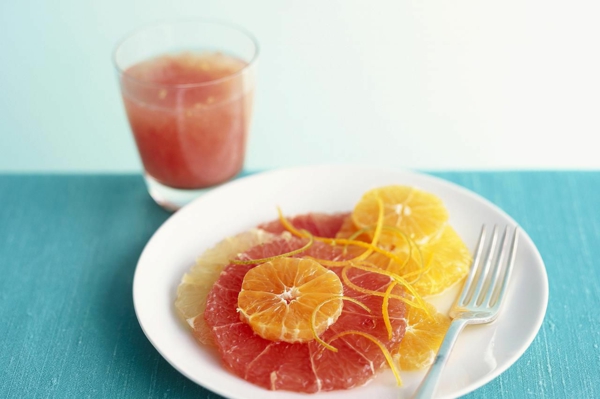 grapefruit gesund mit orangen frühstück