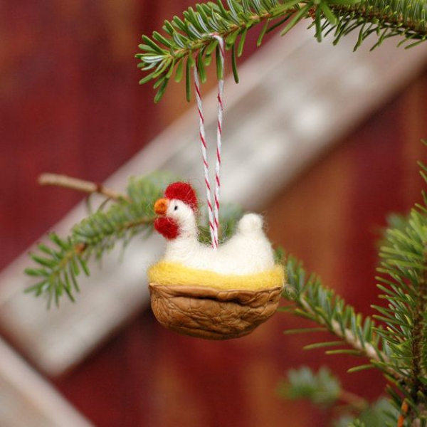 Basteln mit Walnüssen zu Weihnachten und nicht nur – Ideen und Anleitung küken huhn nest niedlich