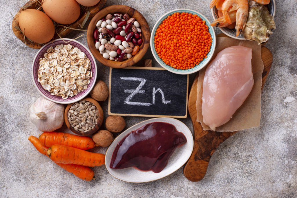 Healthy product sources of zinc.