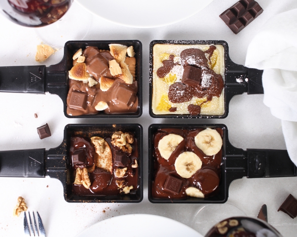 Traditionelle und köstliche Raclette Ideen fürs Pfännchen mit Tipps nachtisch ideen mit schokolade bananen