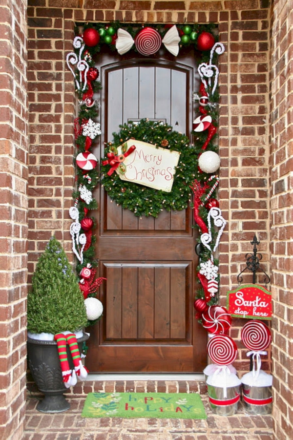 Weihnachtsdeko vor der Haustür – Ideen und Tipps für mehr festliche Stimmung retro ideen süße klassische deko