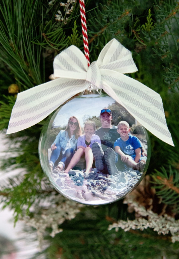 Fotogeschenke basteln zu Weihnachten – kreative Ideen und Anleitung familien fotos diy ornamente