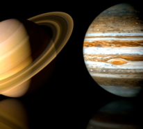 Epochale Konjunktion von Jupiter und Saturn im Dezember 2020