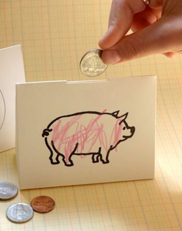 Sparschwein basteln – So haben Sie zu Silvester bestimmt Schwein papier schweinchen spardose einfach