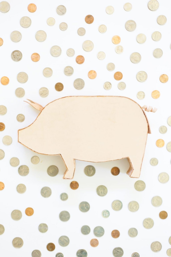 Sparschwein basteln – So haben Sie zu Silvester bestimmt Schwein spardose echtes schweine leder