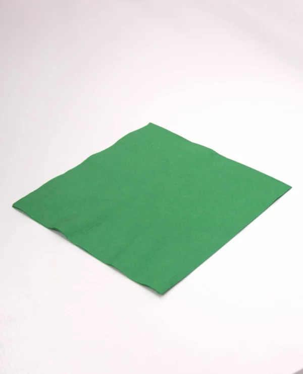 Schriit für Schriit Anleitung Tannenbaum Servietten falten grüne Papierserviette