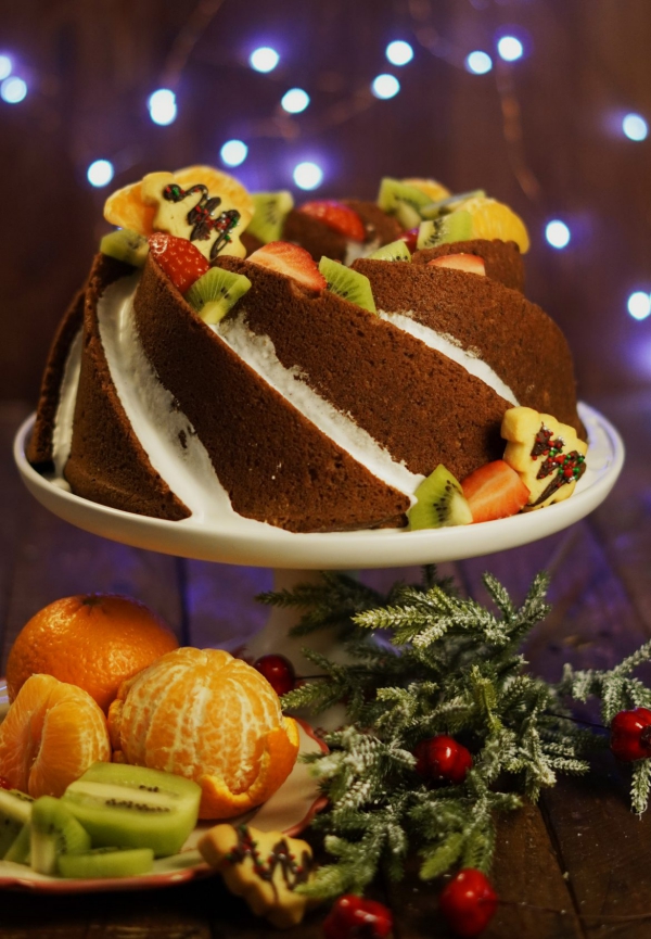 Weihnachtliches Dessert – Weihnachtsbaumstamm und andere köstliche Rezeptideen zum Genießen obstkuchen stollen kreativ