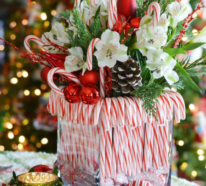 Lustige Dekoideen mit Zuckerstangen zu Weihnachten, die gute Laune schaffen