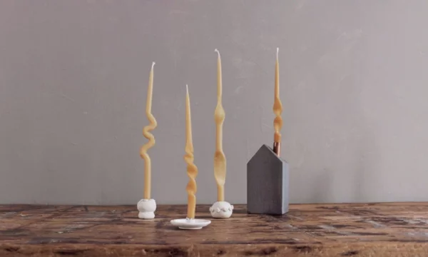 gedrehte Kerzen selber machen DIY Twisted Candles Anleitung