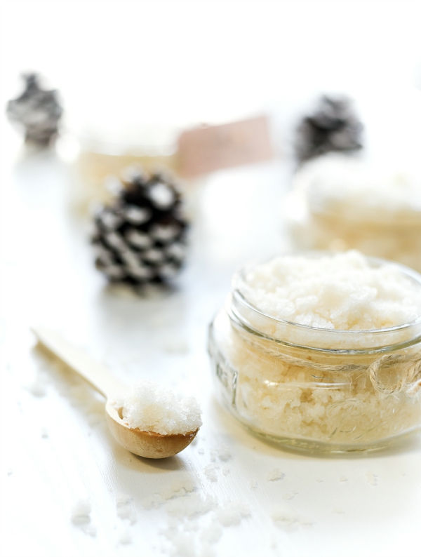 vanille zuckerpeeling selber machen als weihnachtsgeschenk