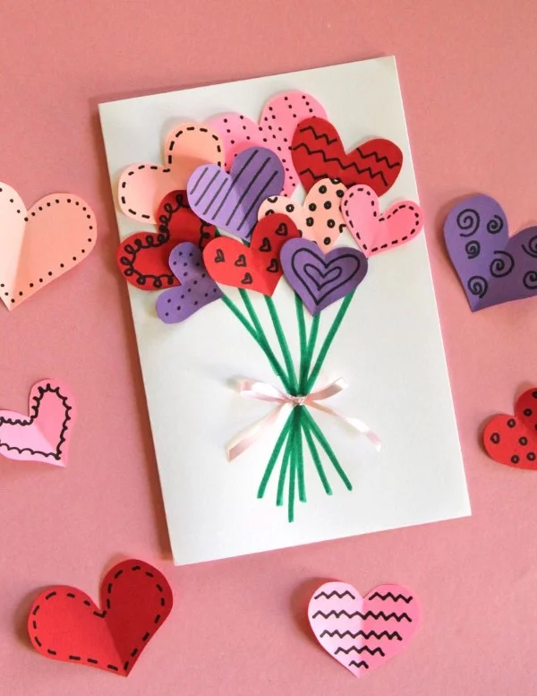 Das perfekte Valentinsgeschenk für ihn wählen oder basteln – Tipps und Ideen valentinskarte romantisch diy (Custom)