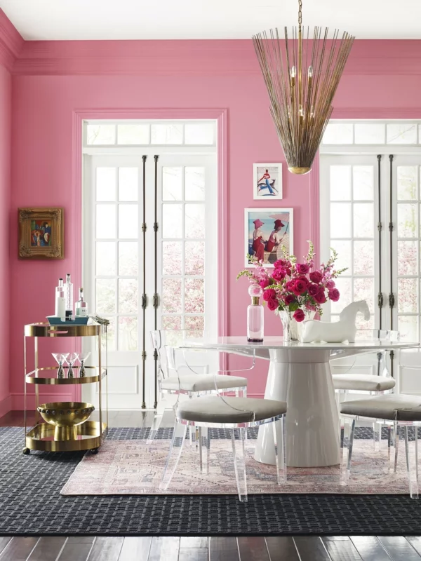 Wandfarben 2021 Trendfarben aktuelle Nuancen Pink