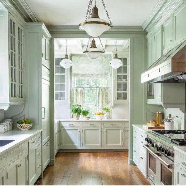 Grandmillennial Style – Wir nehmen Granny Chic unter die Lupe küche ideen schön grün pastell