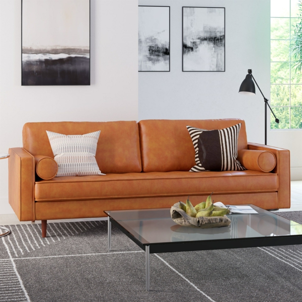 Möbel aus Leder pflegen Tipps und Tricks Wohnzimmermöbel Ledersofa
