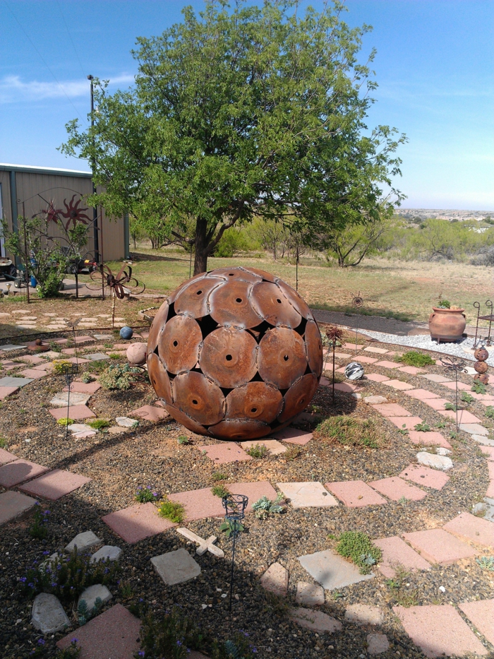 Rostige Gartendeko- 51 DIY Ideen für Schrottkunst