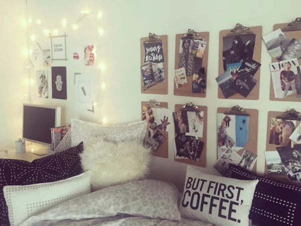Tumblr Zimmer einrichten Ideen Schlafzimmergestaltung Korktafel