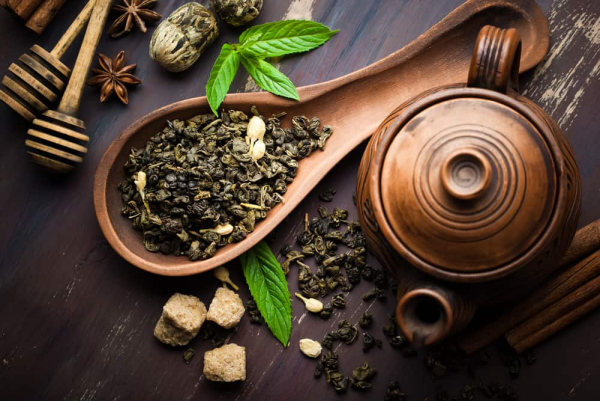 vitalisierende Tees Teeblätter darin steckt viel Energie gesund und nützlich