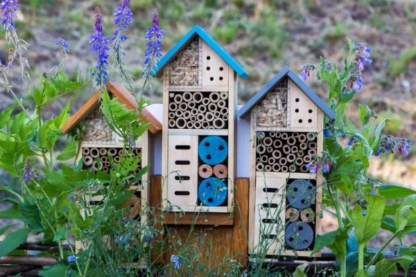 Insektenhotel basteln und den Frühlingsgarten mit freudigen Summen erfüllen insekten hotel unterkunft