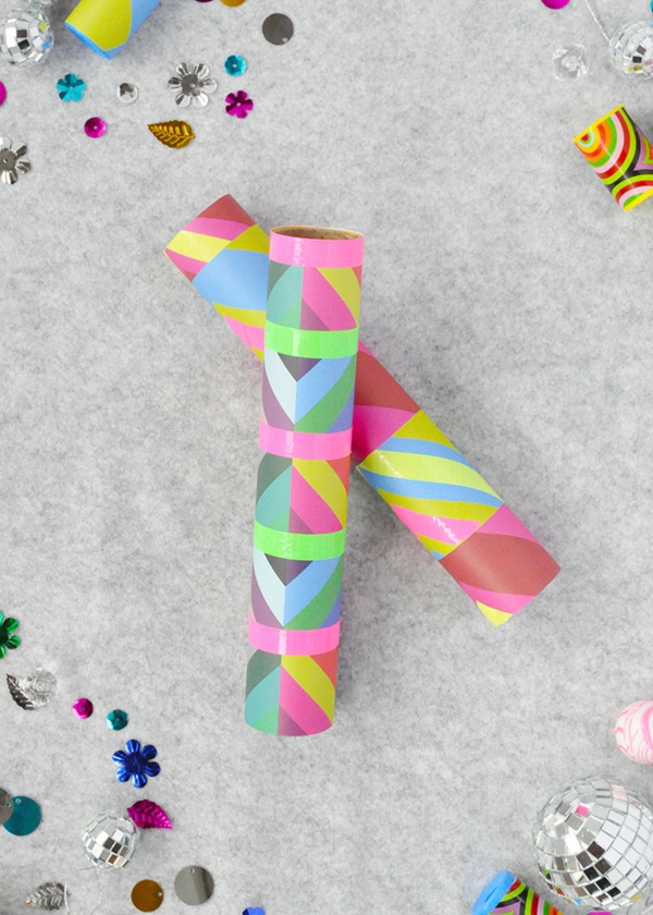 Kaleidoskop basteln Materialien Basteln mit Kindern